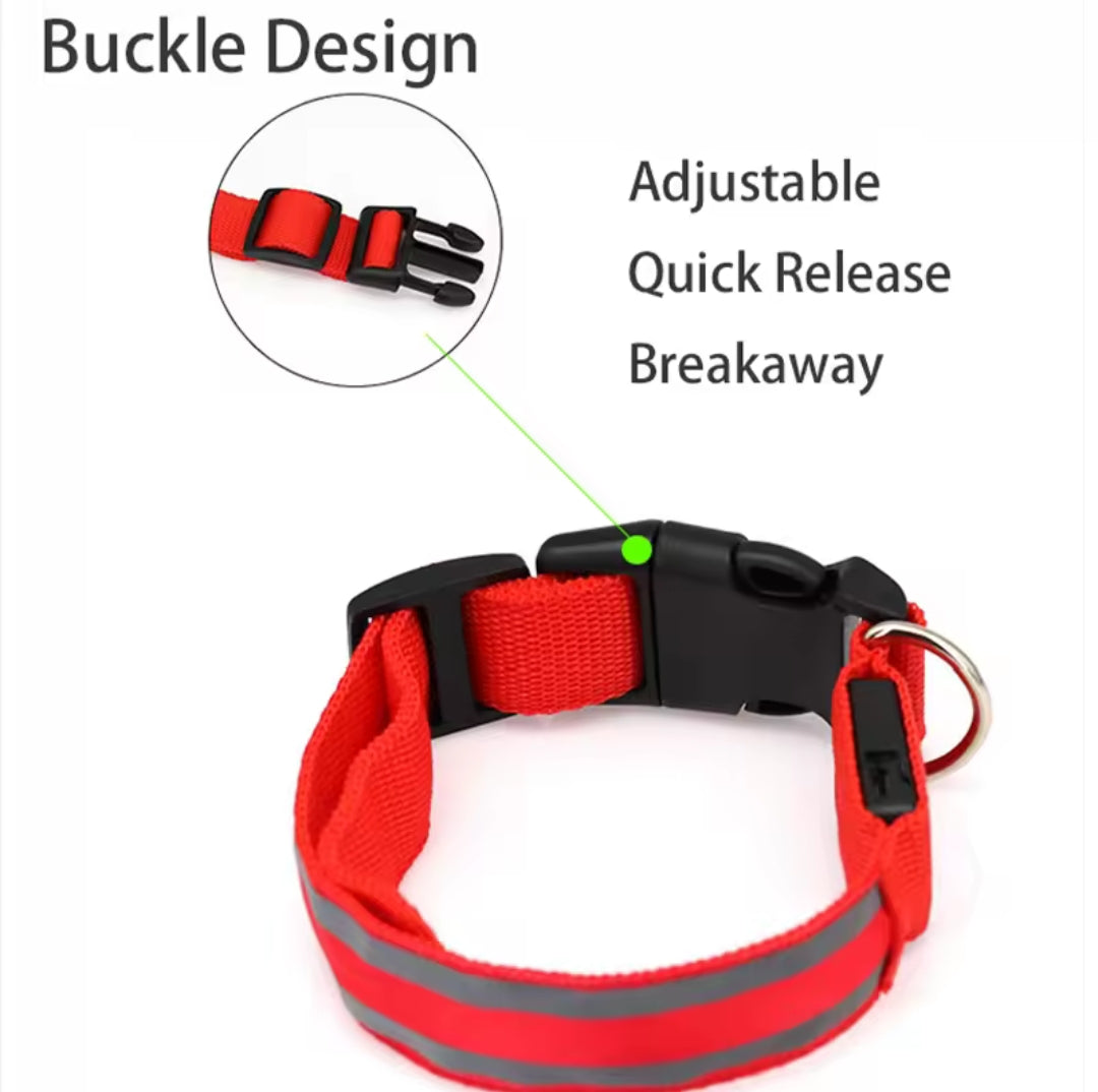 Collar para perros con luz LED