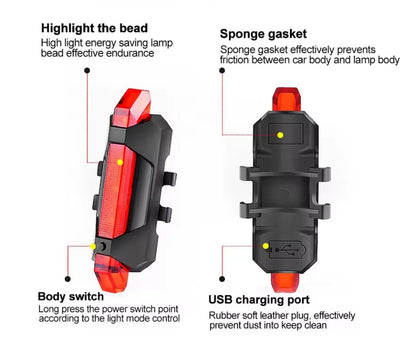 LUZ LED POSTERIOR BICICLETA