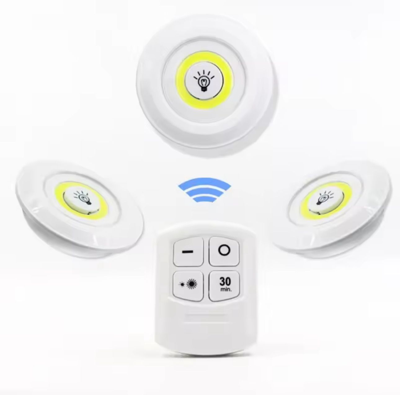 LUZ LED CON CONTROL REMOTO (Incluye pilas)